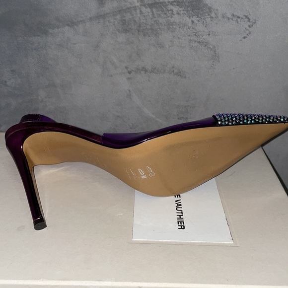 Alexandre Vauthier PVC sling back studded toe heels - Picture 4 of 9